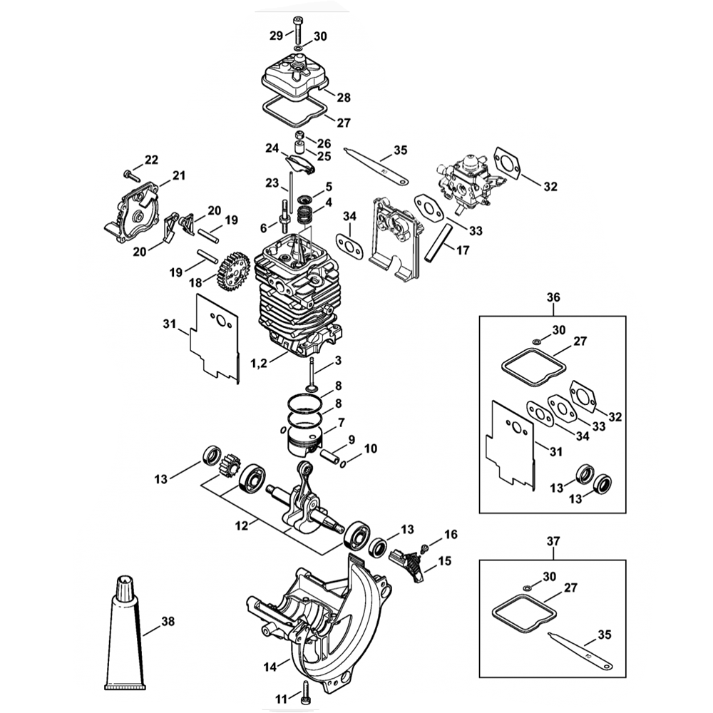 fs91 fs91r engine 38mm