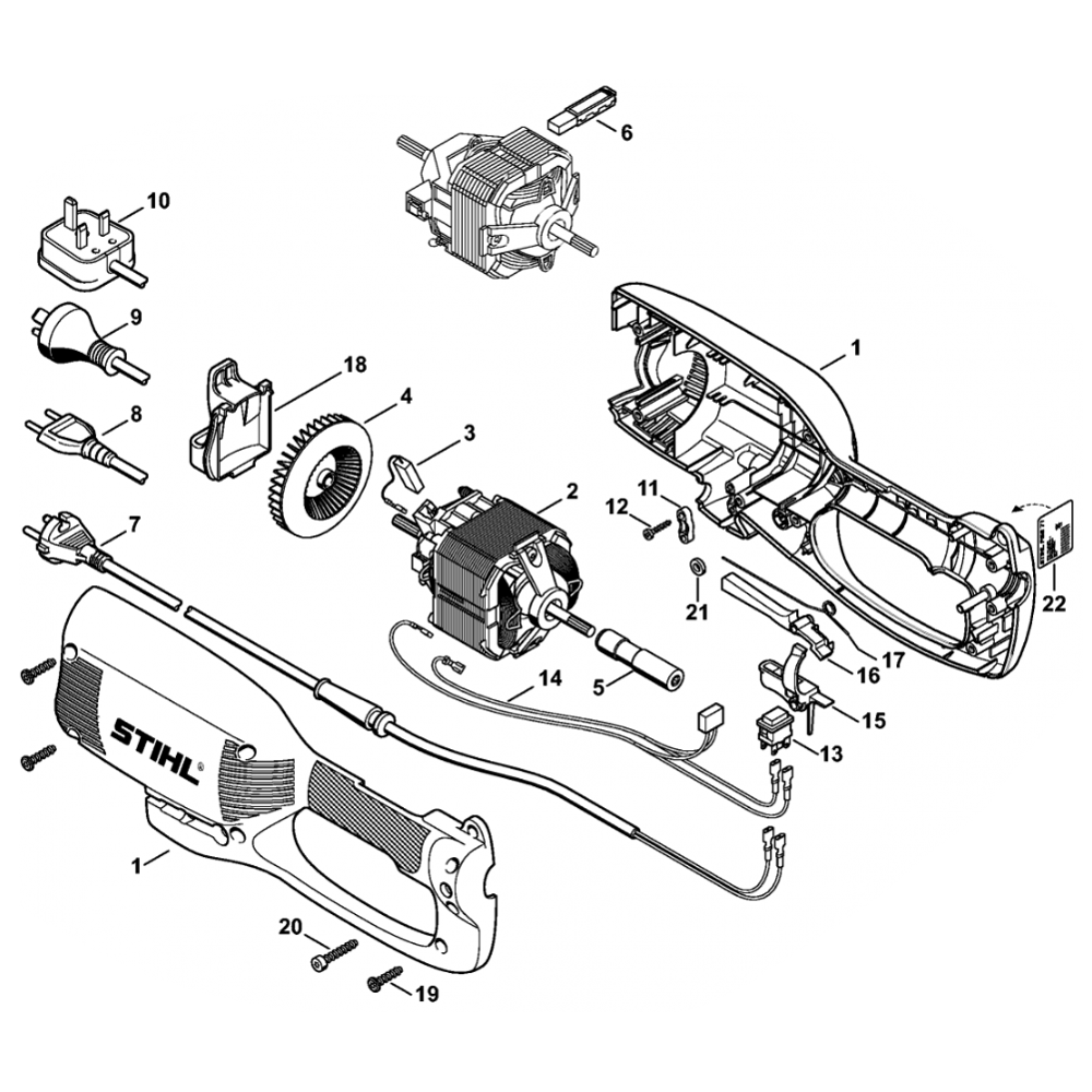 Sơ đồ Vỏ động cơ FSE71
