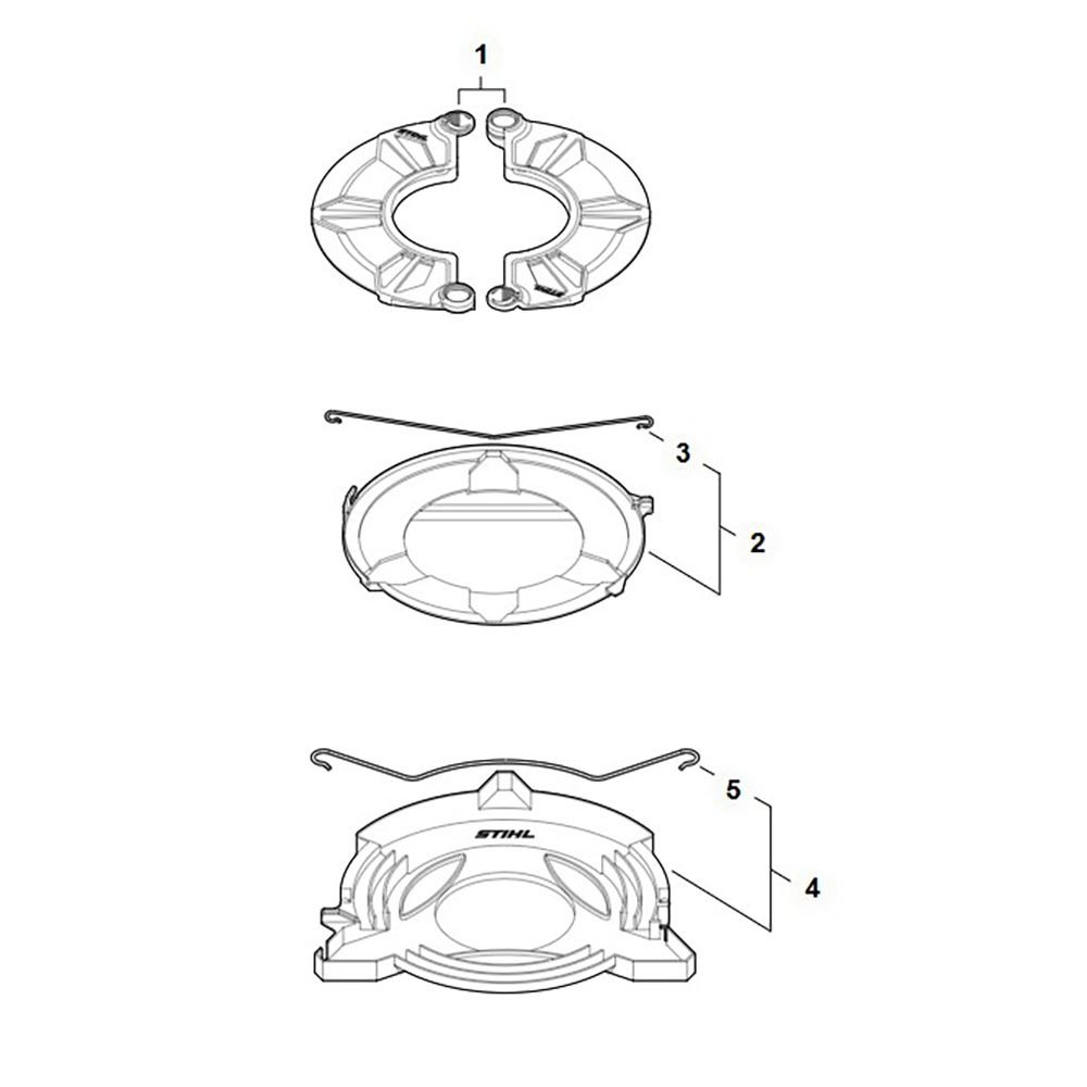 Sơ đồ Bảo vệ vận chuyển cho Stihl FSS-KM 2 fsskm transport guard assy