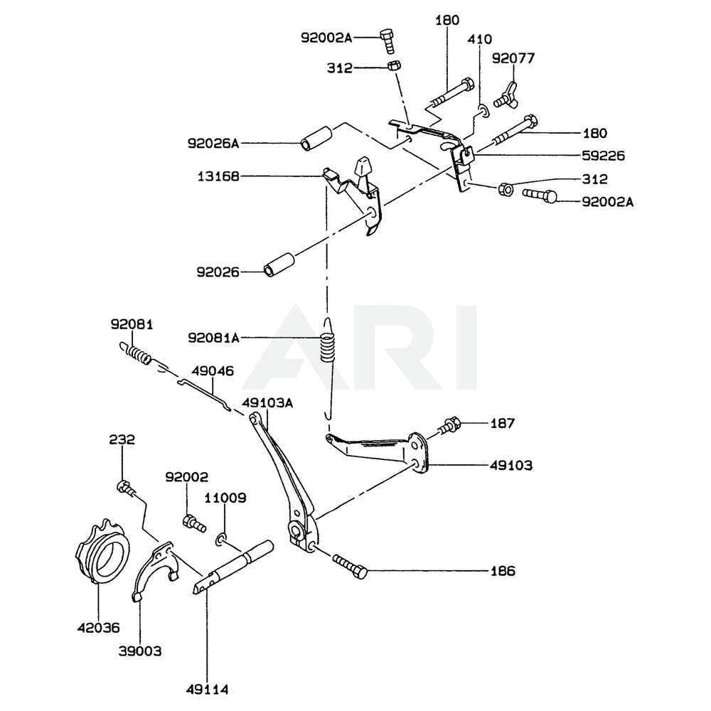 Sơ đồ Thiết bị điều khiển Kawasaki FZ340G