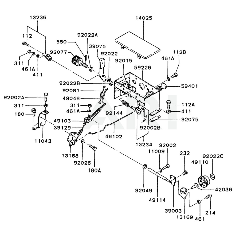Sơ đồ Thiết bị điều khiển Kawasaki FZ790D