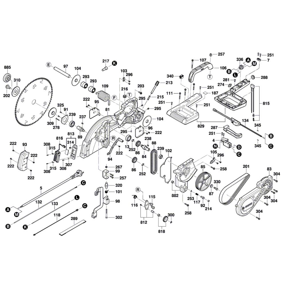 Sơ đồ Máy cưa Bosch GCM 12 SDE 3 gcm 12 sde 4