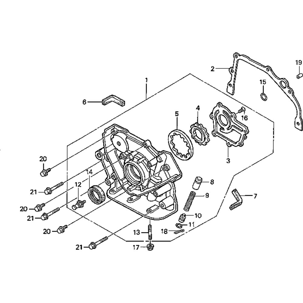 Sơ đồ Lắp ráp bơm dầu cho Honda GD1100 3 gd1100 16