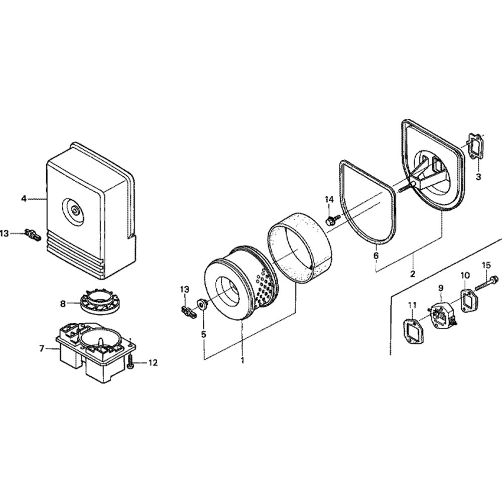 Sơ đồ Máy lọc không khí cho Honda GD320
