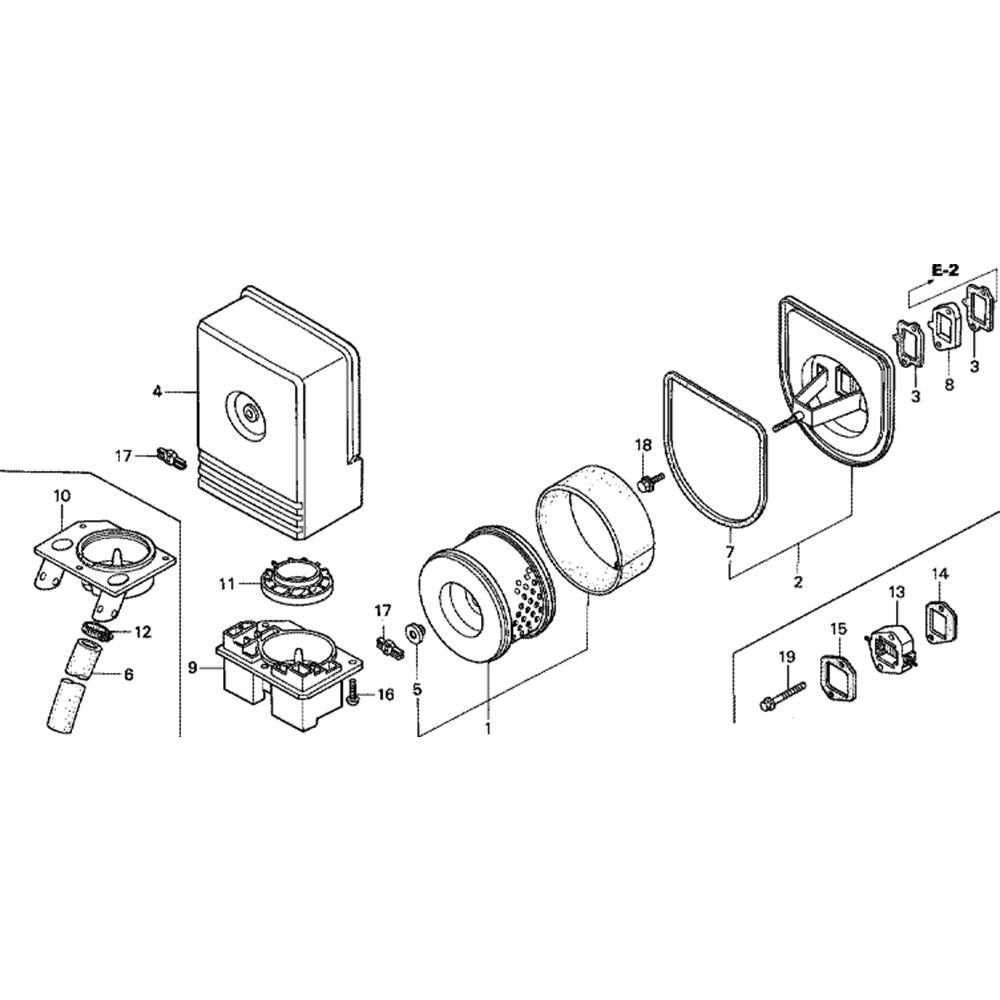 Sơ đồ Máy lọc không khí cho Honda GD411