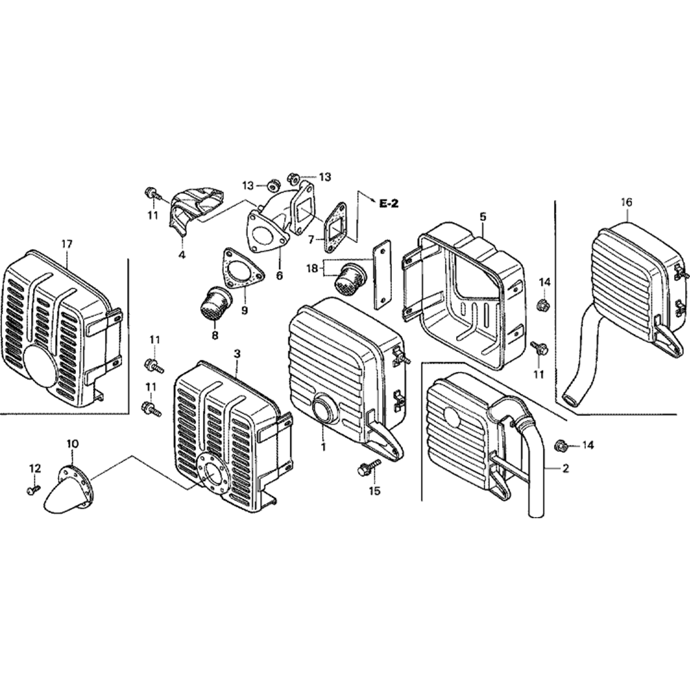 Sơ đồ Bộ giảm thanh cho Honda GD411 3 gd411 5