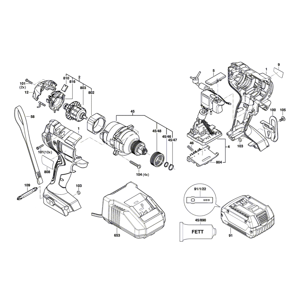 Sơ đồ Bộ điều khiển tác động/cờ lê 3 gdx18v 180 1