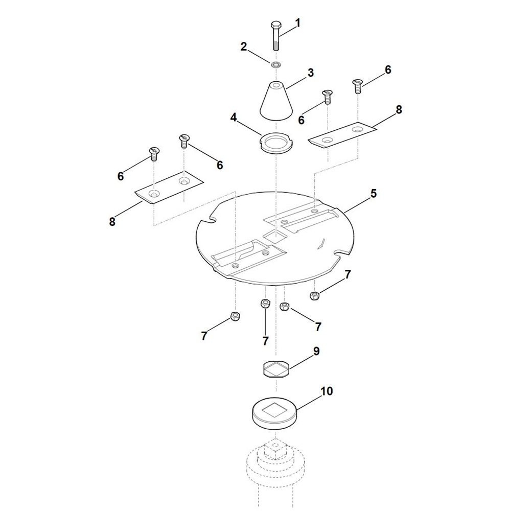 Sơ đồ Bánh xe lưỡi cho máy hủy tài liệu Stihl