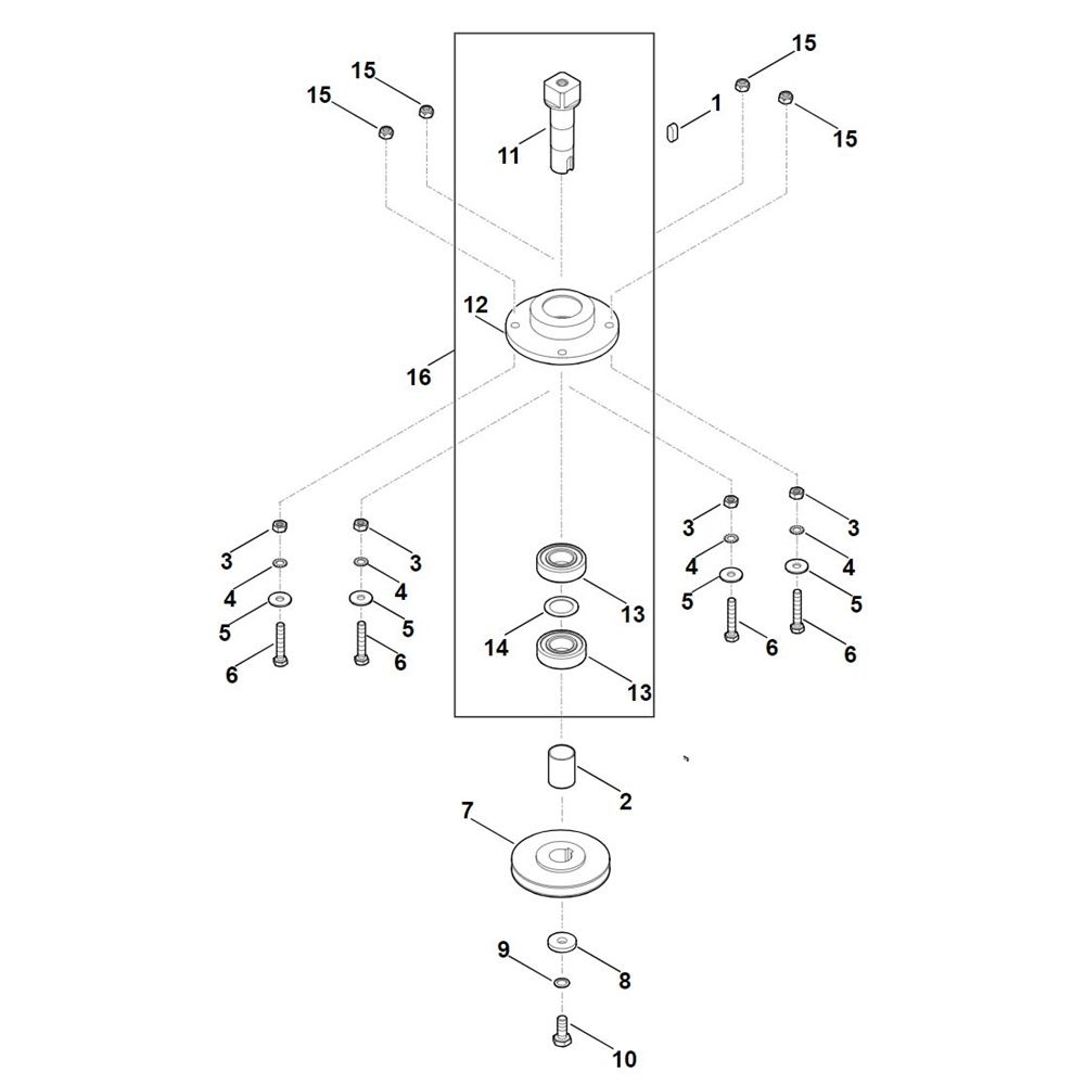 Sơ đồ Bánh xe lưỡi cho máy hủy tài liệu Stihl