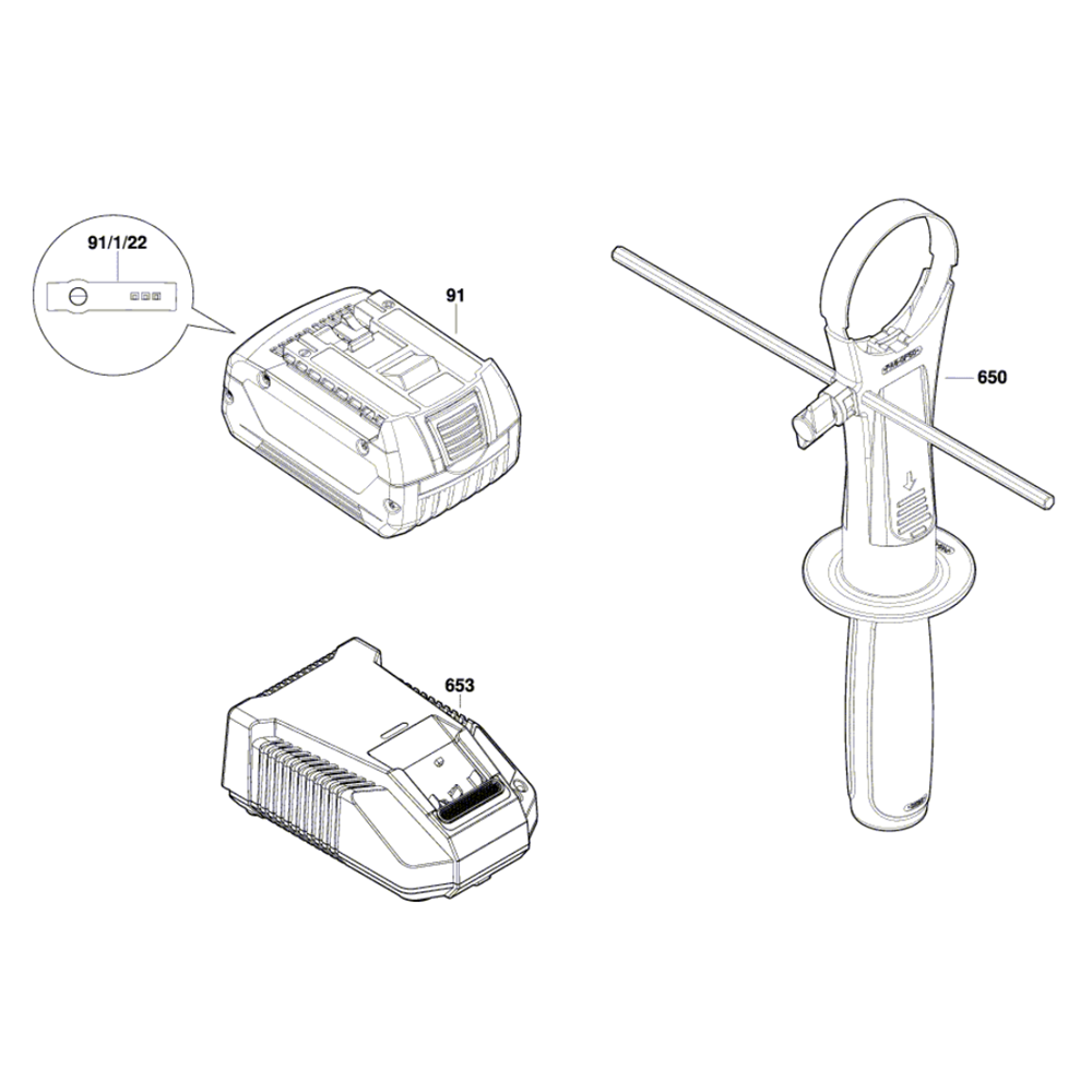 Sơ đồ Máy khoan Combi không dây 3 gsb18v 85c 2