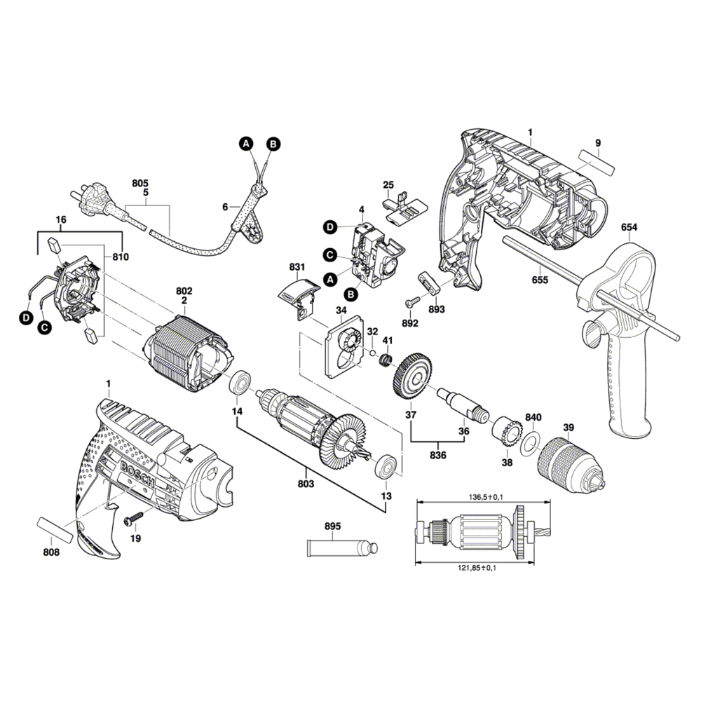 Sơ đồ Tua lại bộ khởi động cho Stihl MS181