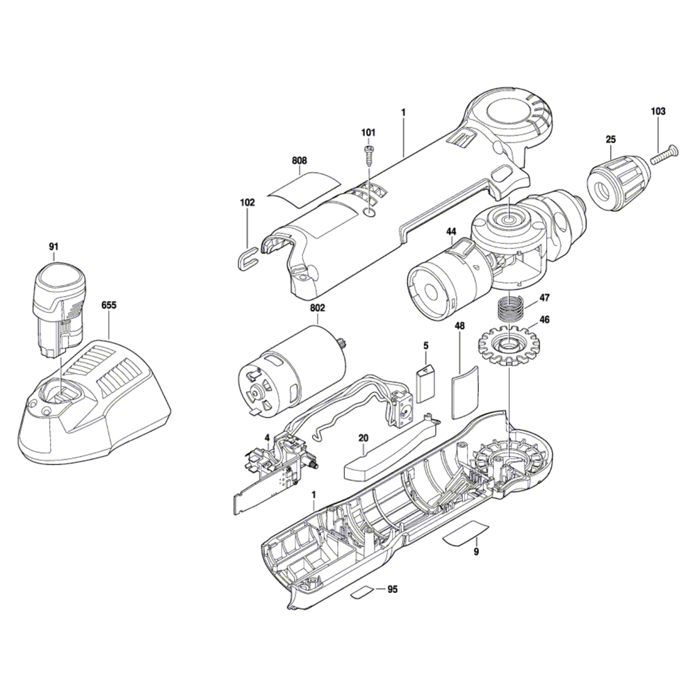 Sơ đồ Máy khoan Bosch GWB 12V-10 2 gwb 12v 10 1