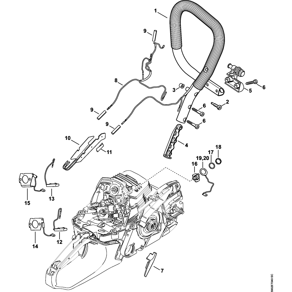 heating assembly ms261 ms261c