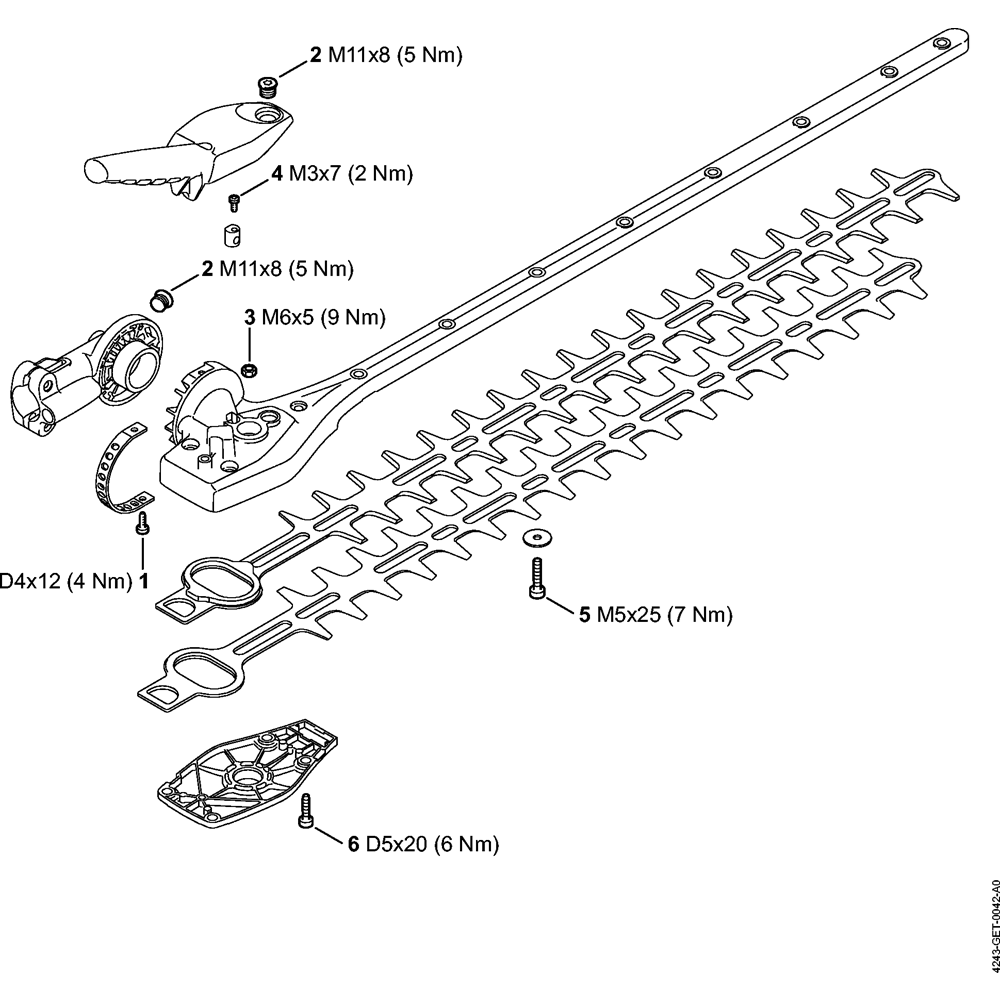 Sơ đồ Momen siết Stihl HL-KM145