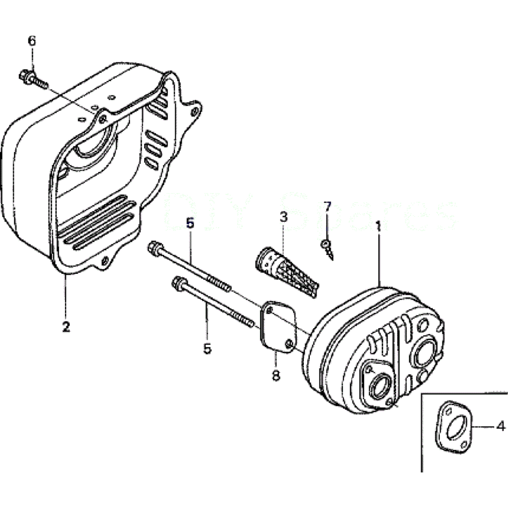 Sơ đồ Decal lắp ráp cho máy cắt cỏ Honda 2 hrb476c qxe 2