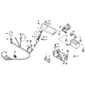 Sơ đồ Bảng Điều Khiển Honda HRD535