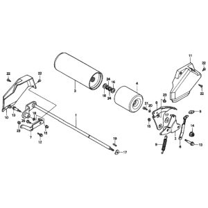 Sơ đồ Con lăn phía sau cho Honda HRD535