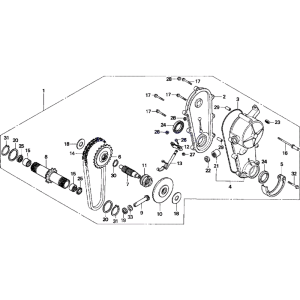 Sơ đồ Lắp ráp ổ đĩa cho Honda HRD535