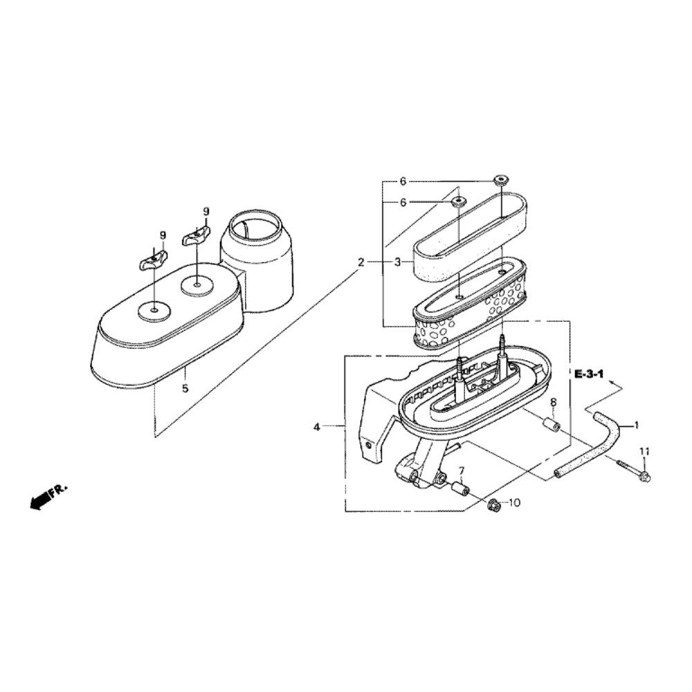 Sơ đồ Máy lọc không khí cho Honda HRD536K4
