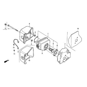Sơ đồ Bộ giảm âm cho máy cắt cỏ Honda