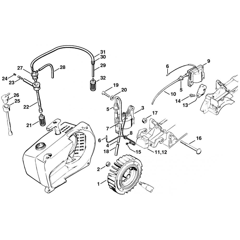 Sơ đồ Hệ Thống Đánh Lửa Stihl TS510 TS760 3 ignition system assembly for stihl ts510 ts760 disc cutter