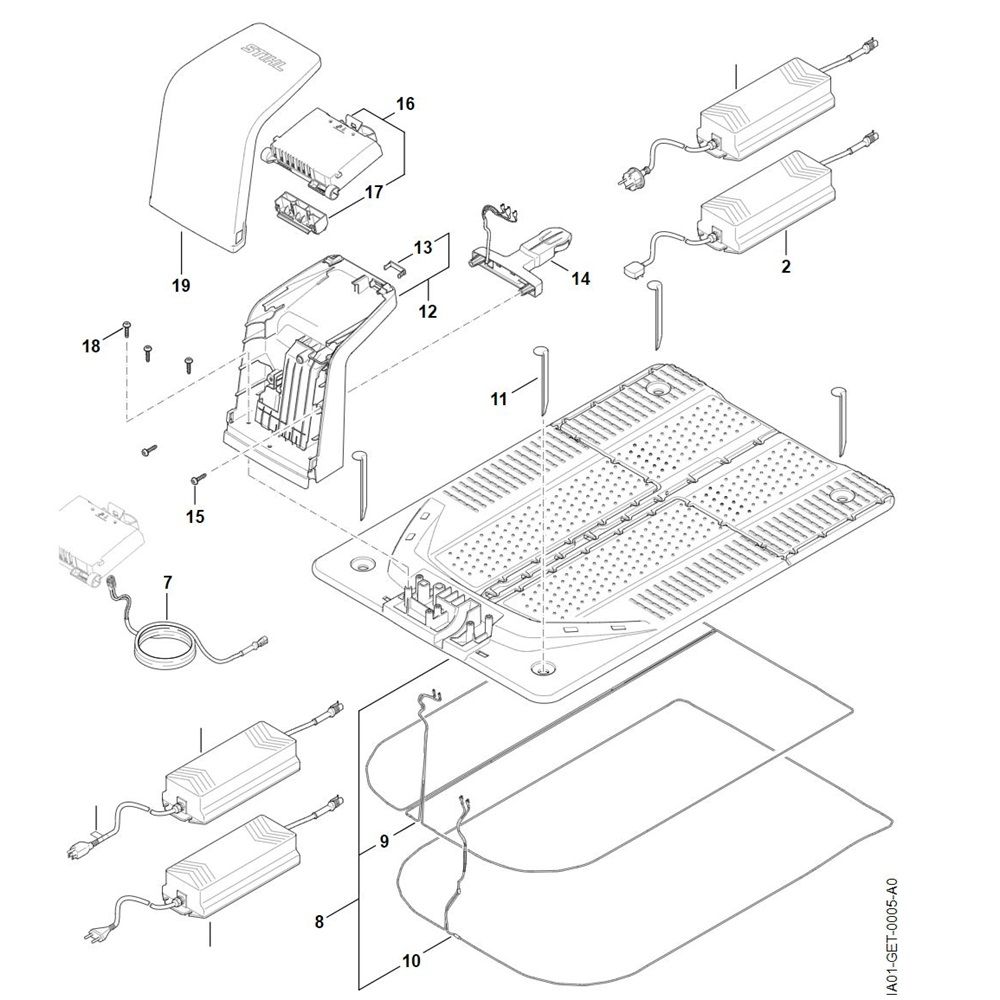 Sơ đồ Trạm nối cho Stihl iMOW 5.0
