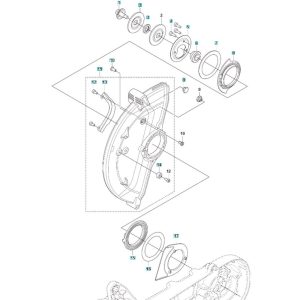 Sơ đồ Bảo vệ lưỡi cho Husqvarna K1 PACE