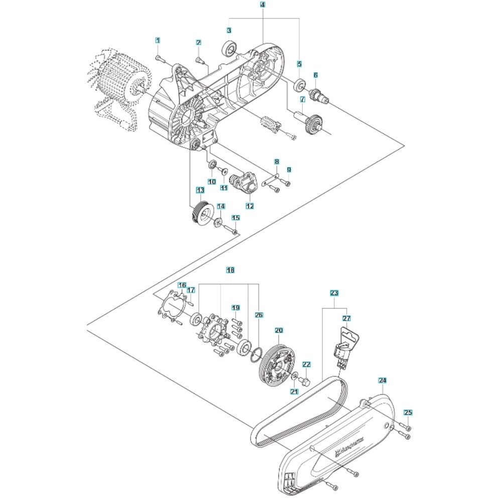 Sơ đồ Tay cắt cho Husqvarna K1 PACE
