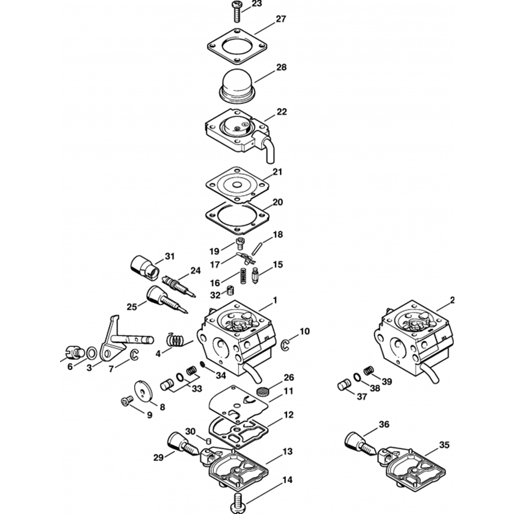 Sơ đồ Bộ chế hòa khí cho Stihl KW 85