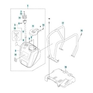 Sơ đồ Tấm động cơ & bình nước