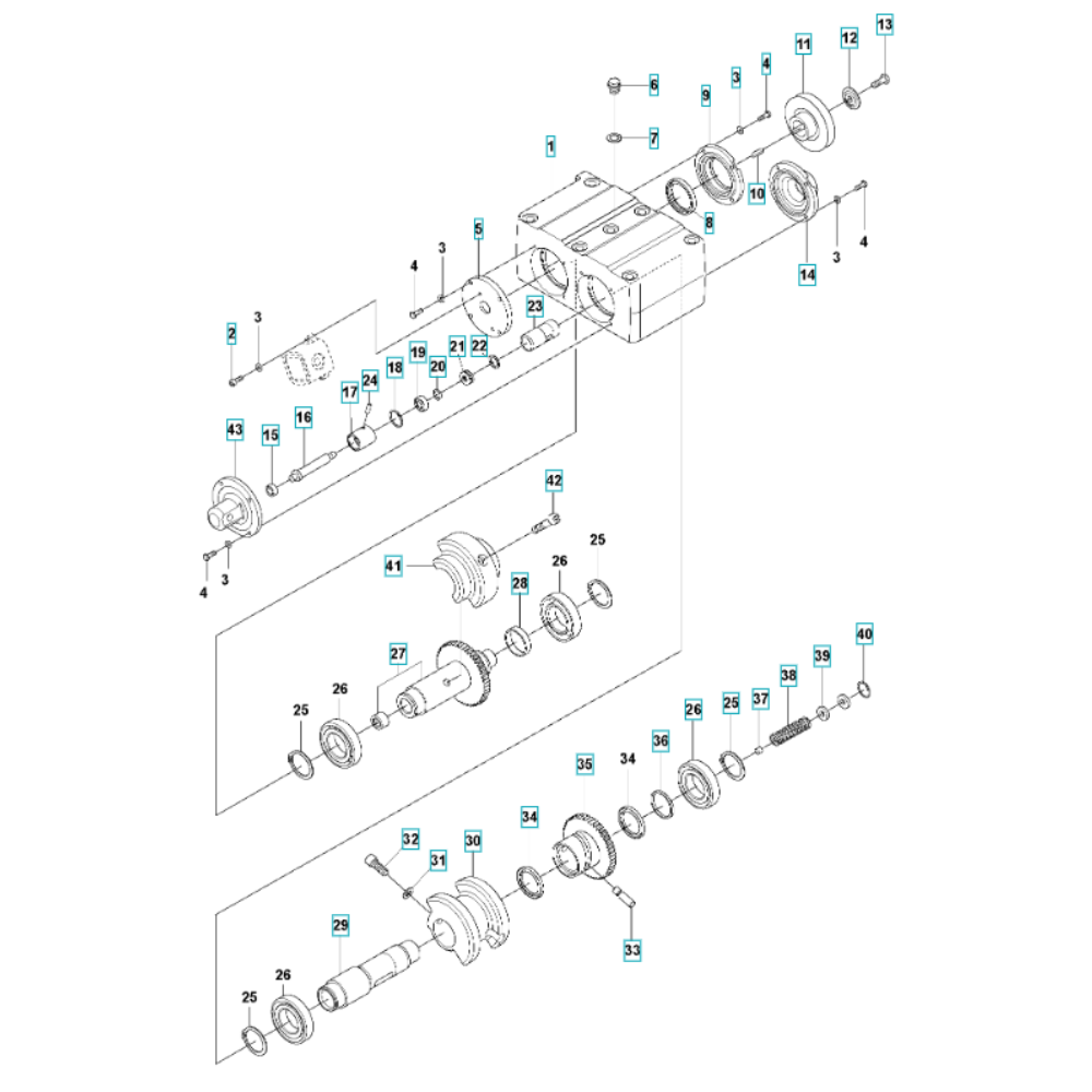 Sơ đồ Yếu tố lệch tâm cho Husqvarna LG 164