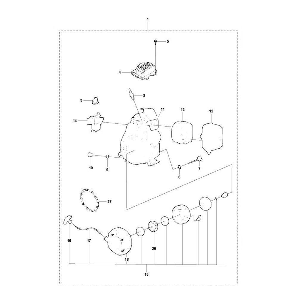 Sơ đồ Động cơ Husqvarna LT6005 3 lt6005 3