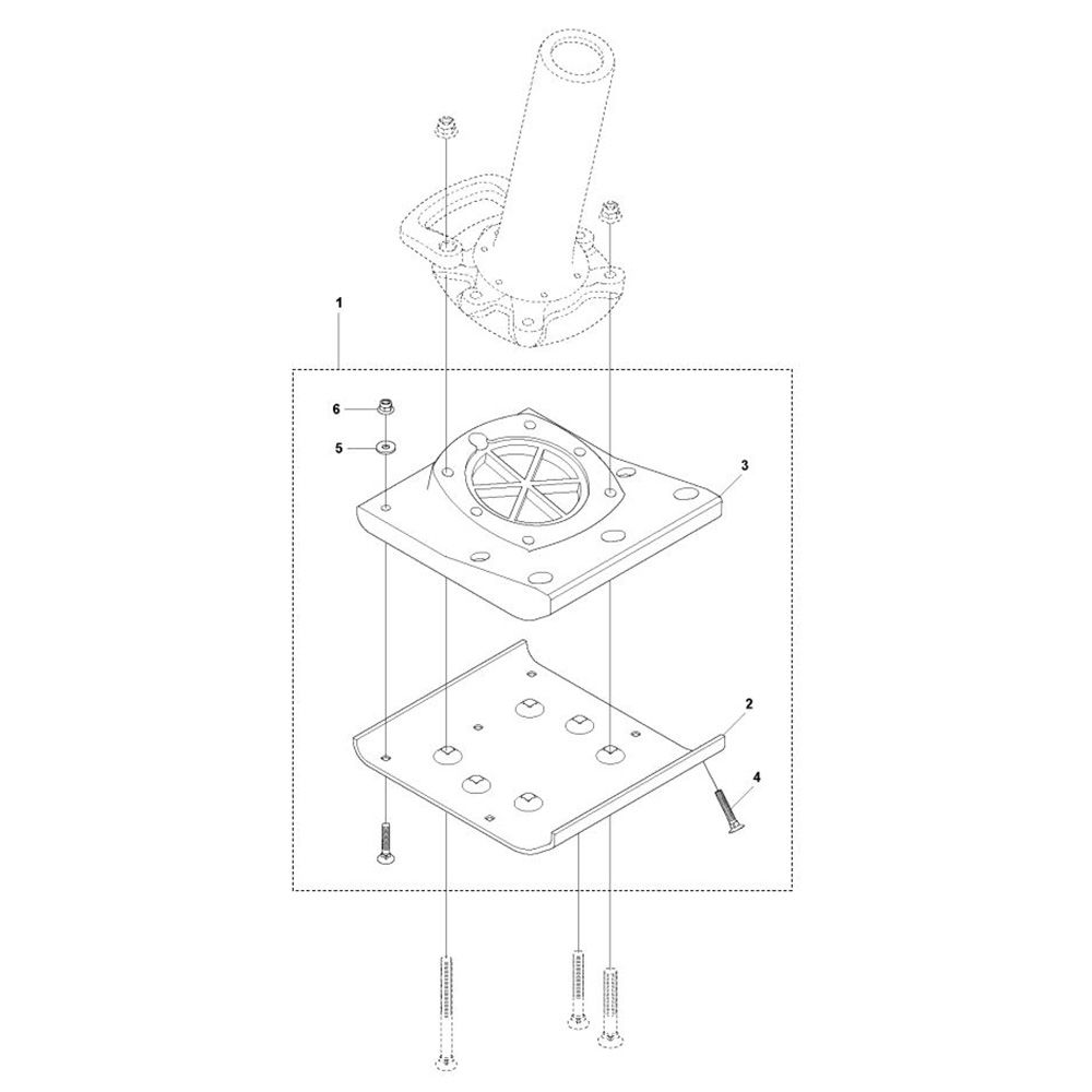 Sơ đồ Chân 280mm cho Husqvarna LT6005 3 lt6005 7