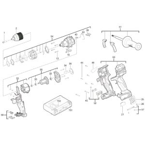 Sơ đồ Hội Milwaukee M18ONEPD2