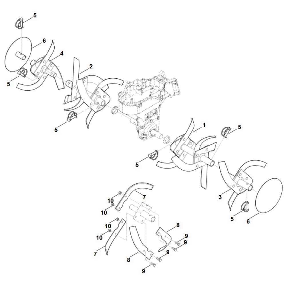 Sơ đồ Hồ hội cho Stihl MH 585 3 mh585 ho assy