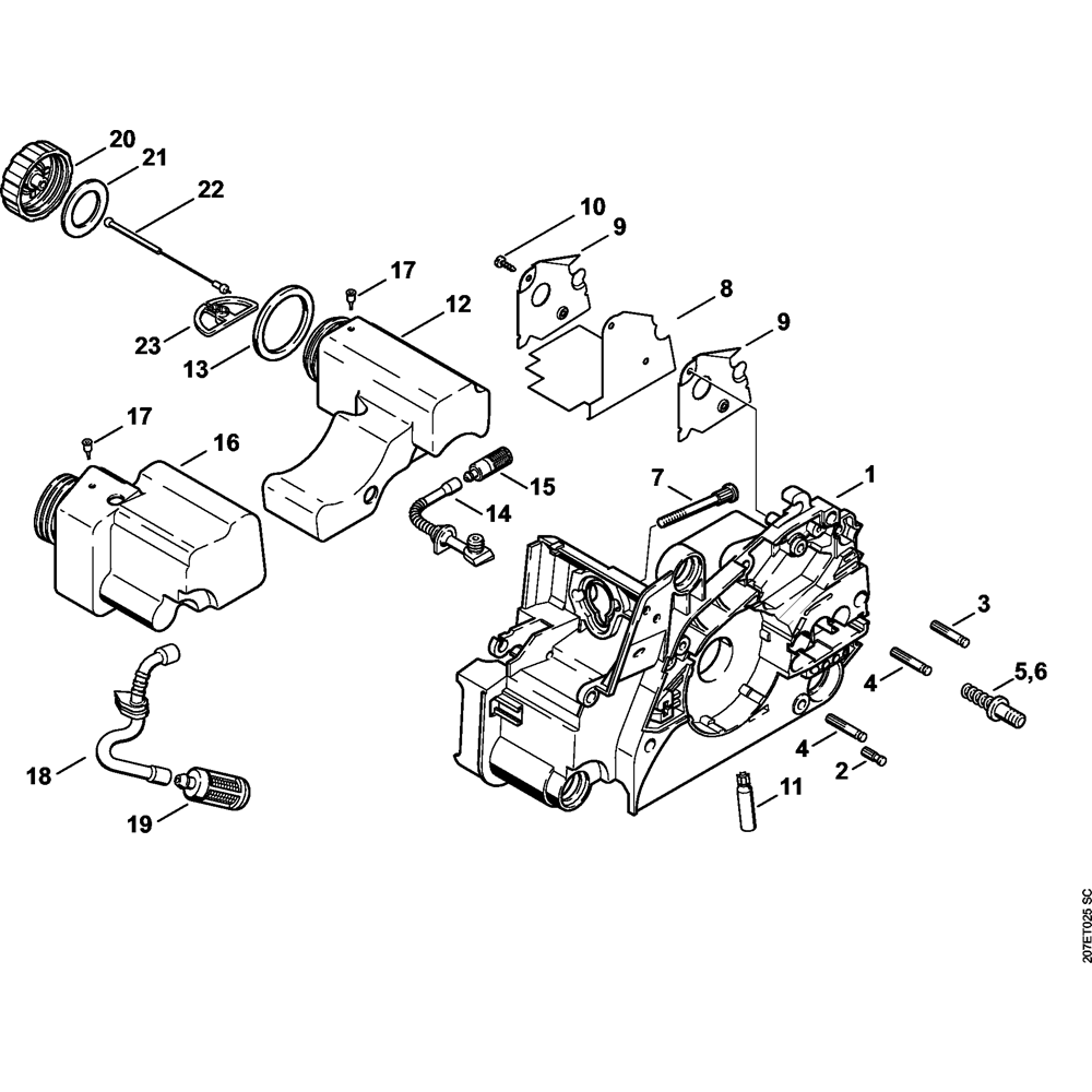 motor housing assembly ms170