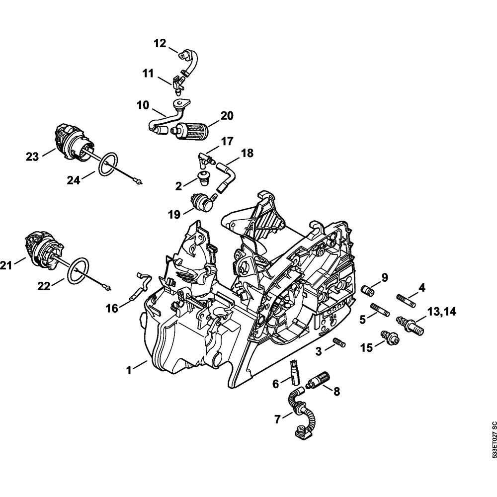 motor housing assembly ms171