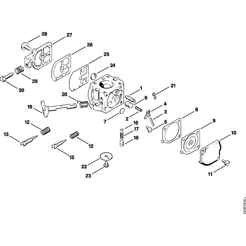 Sơ đồ Bộ chế hòa khí C1S-S1 cho Stihl 012