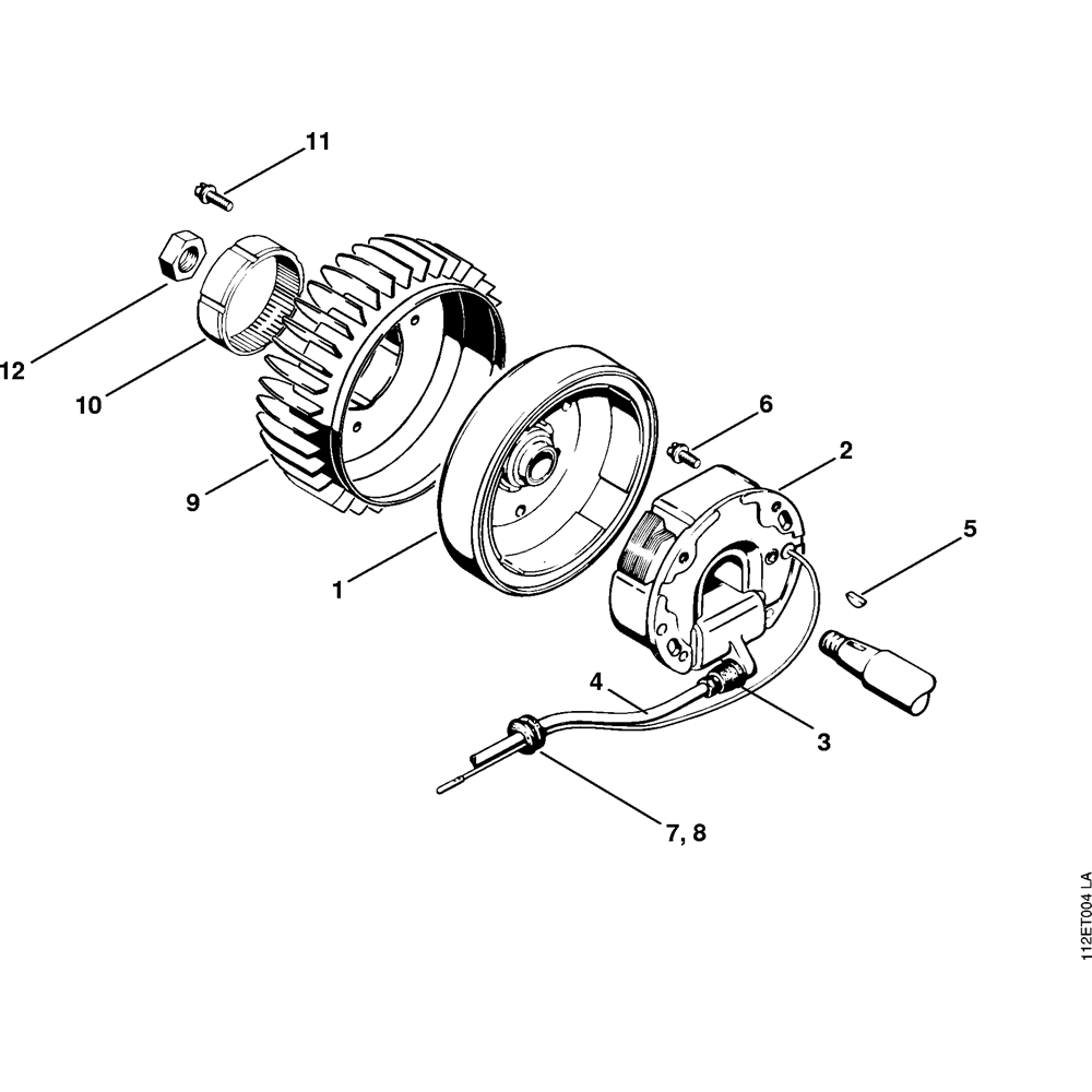 Sơ đồ Đánh lửa & bánh đà cho Stihl 041G 2 ms041g ignition systems fly wheel