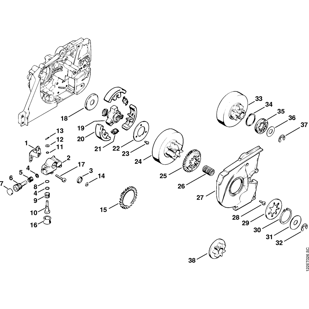 ms048 oil pump clutch