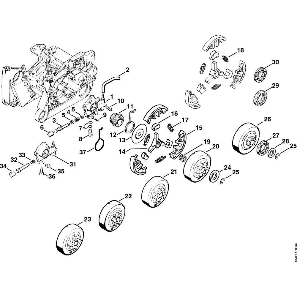 ms064 oil pump clutch