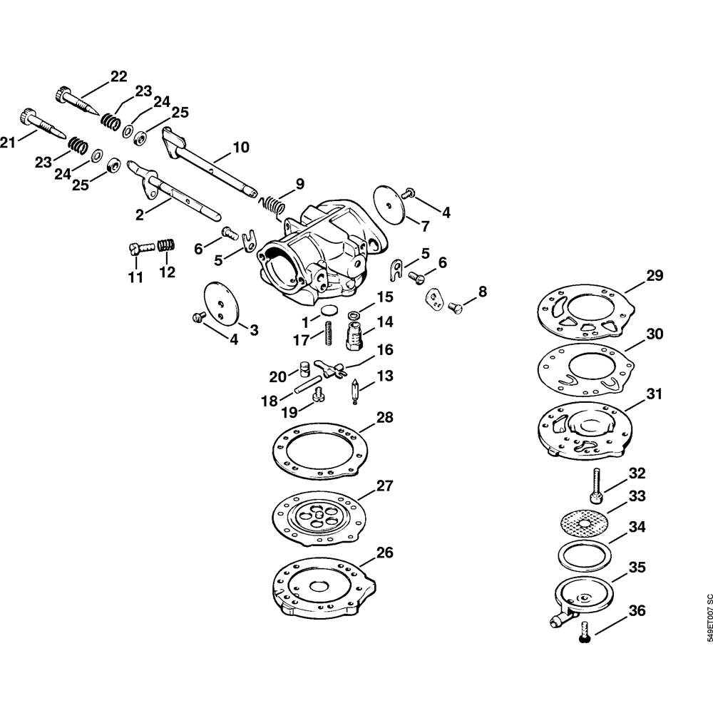 ms070 carburetor lb s9