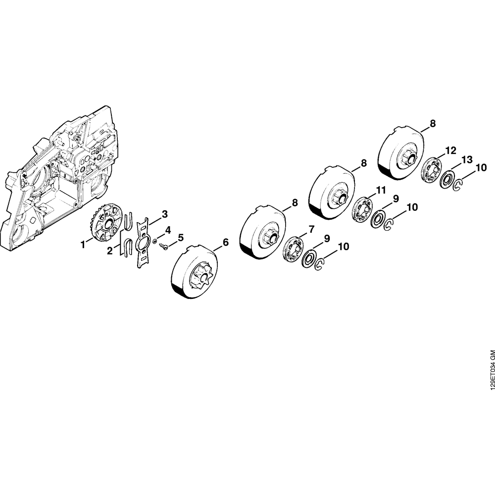 ms084 clutch x 25 673 243 22.92