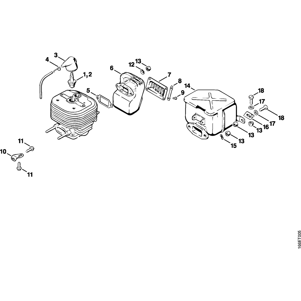 ms090 ms090g muffler