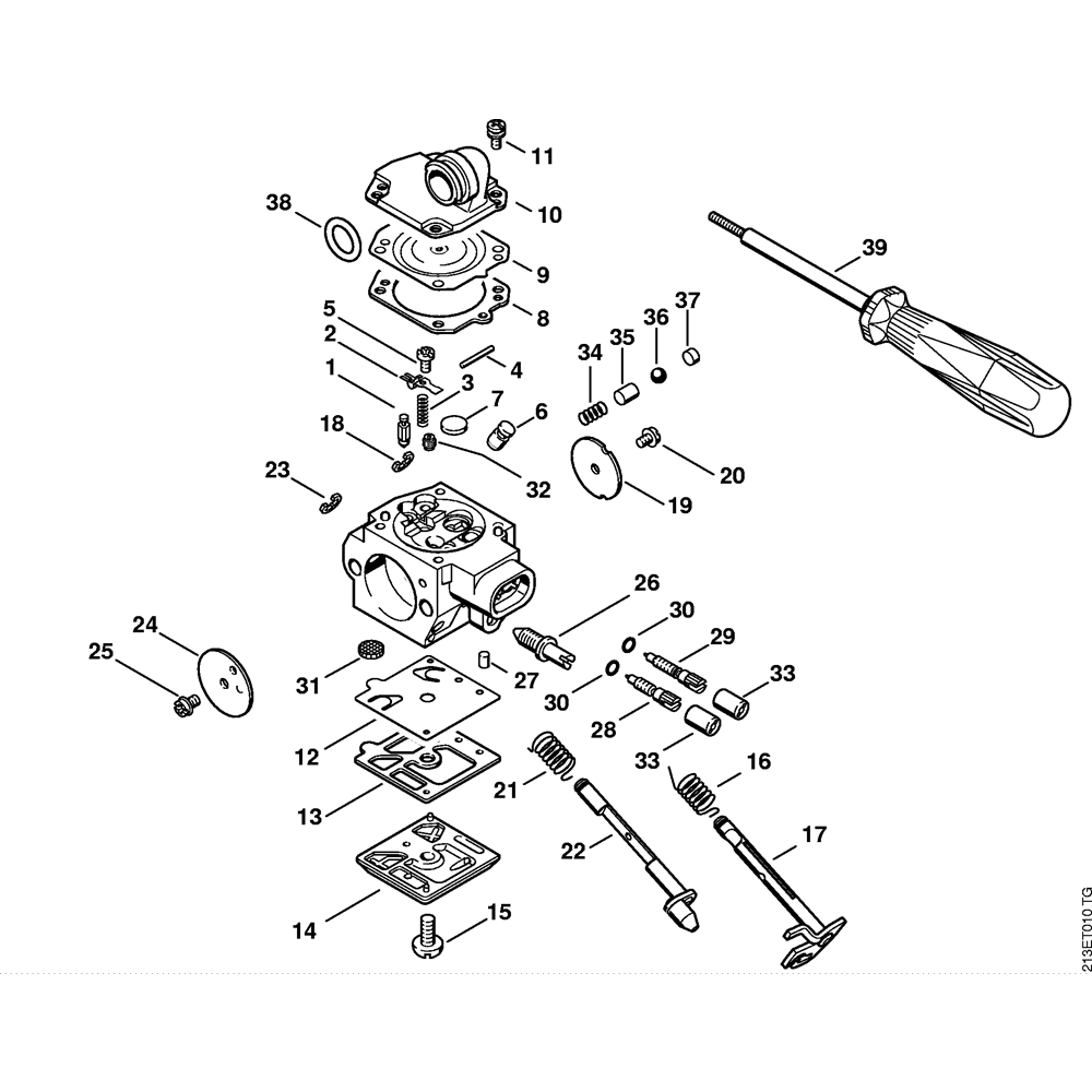Sơ đồ Bộ chế hòa khí HD-35 cho Stihl MS341