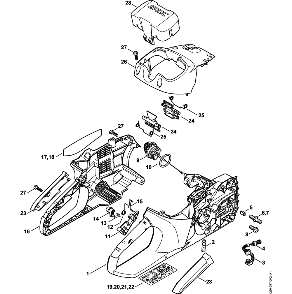 msa160c handle housing shroud