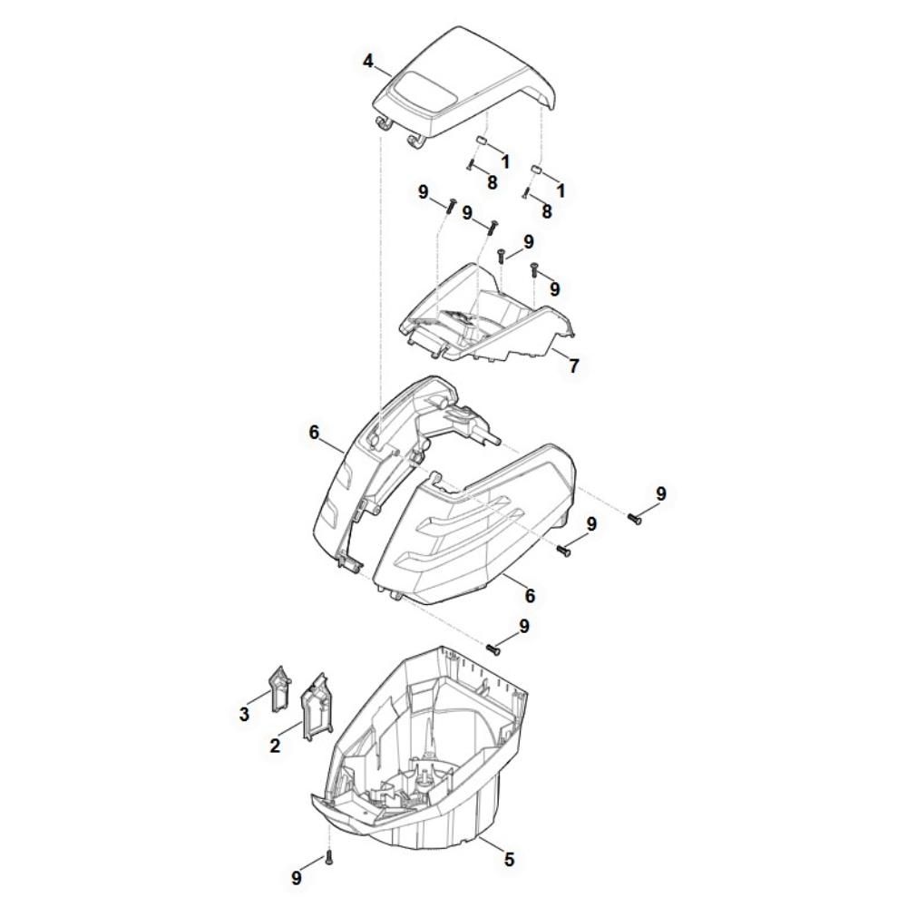 Sơ đồ Lắp ráp nhà ở cho Stihl MVC 600.1 X