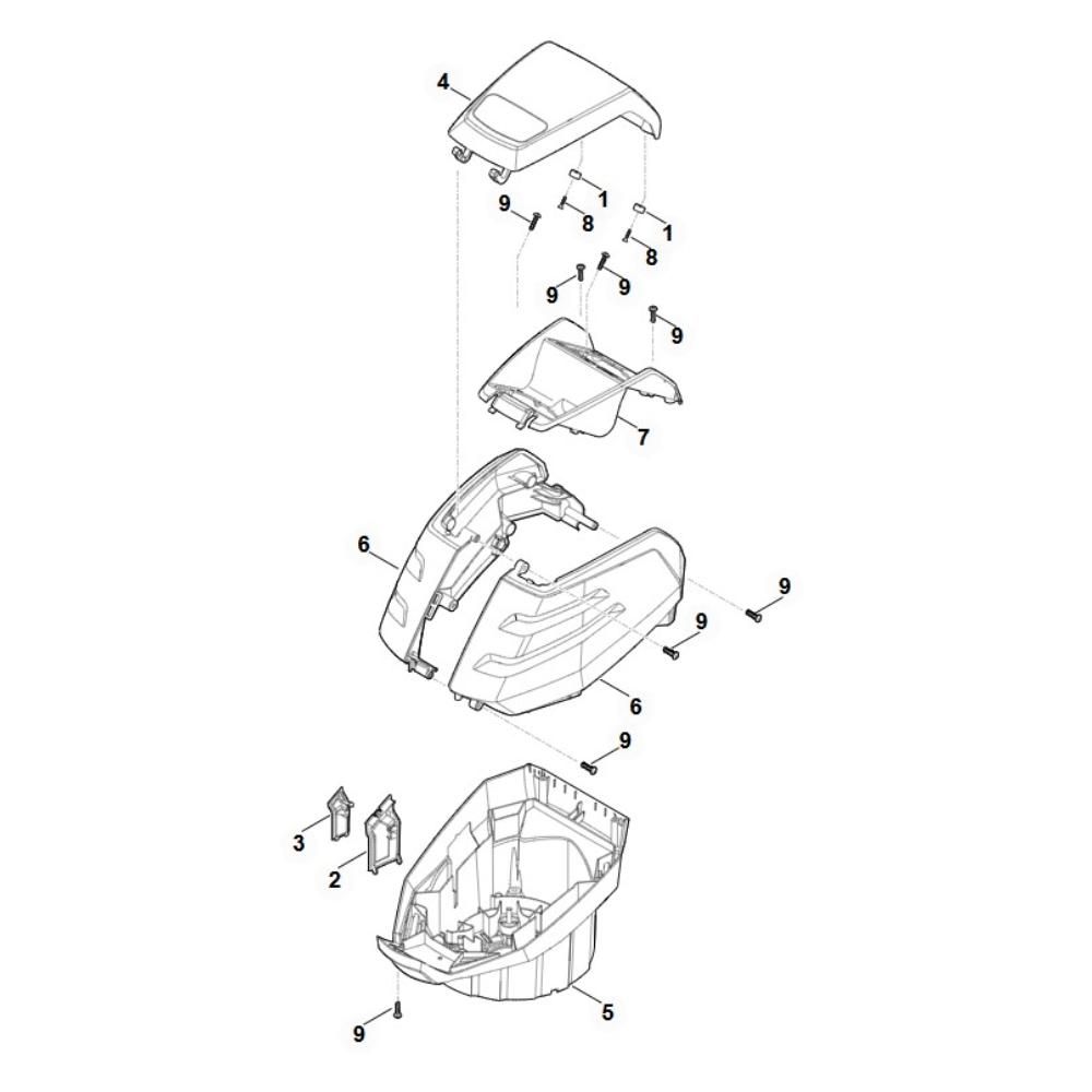 Sơ đồ Lắp ráp nhà ở cho Stihl MVP 850.1 S