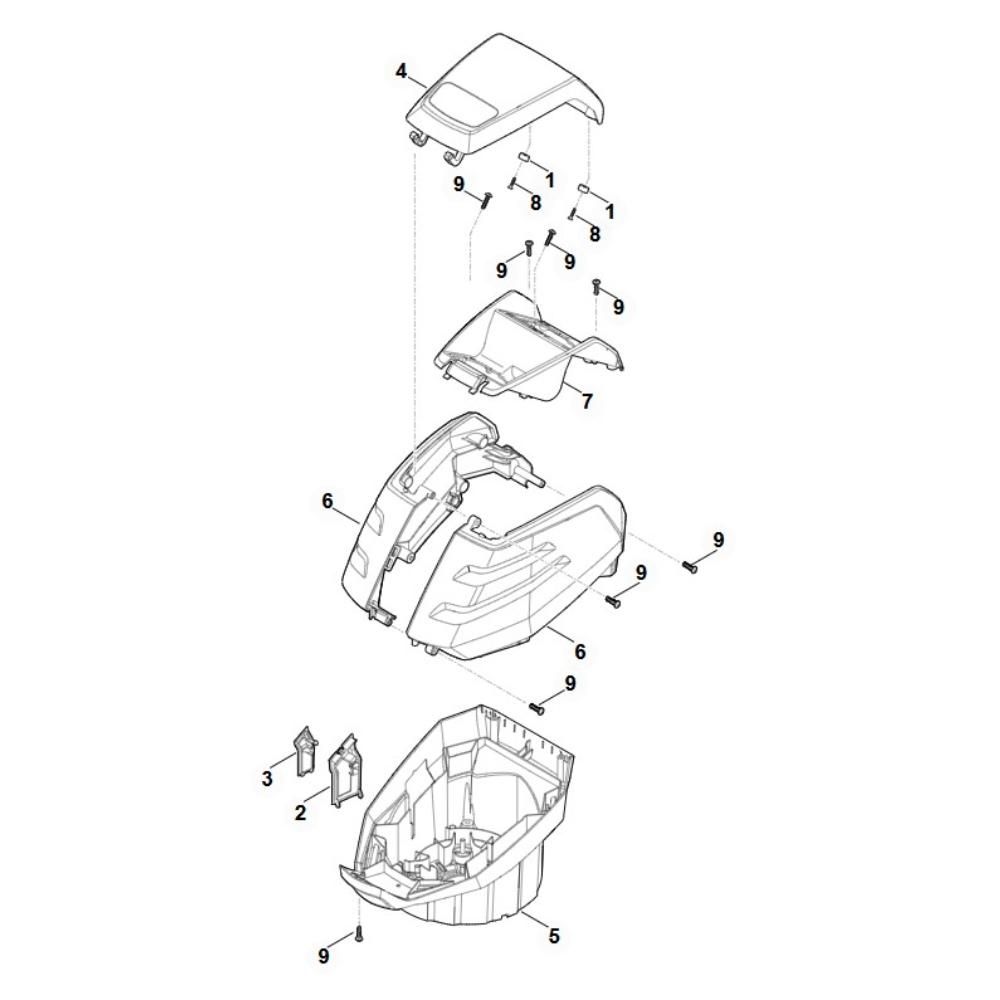 Sơ đồ Lắp ráp nhà ở cho Stihl MVP 850.1 X