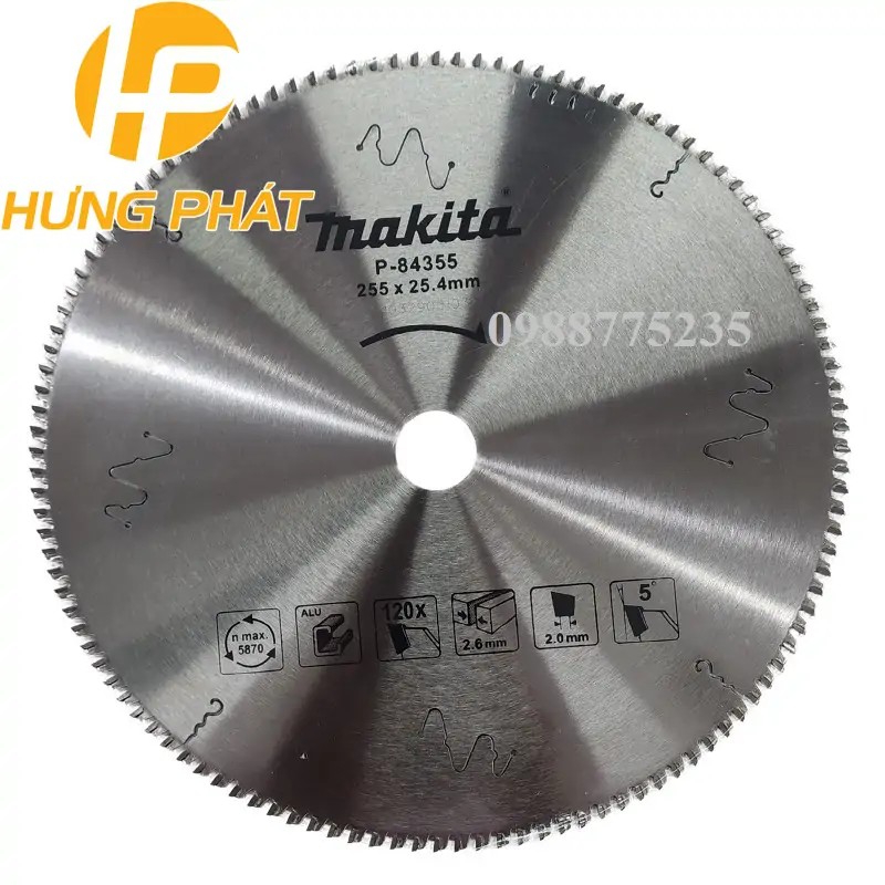 P-84355 Lưỡi Cưa Hợp Kim 255×25.4x120t(nhôm) 1 P-84355 Lưỡi Cưa Hợp Kim 255×25.4x120t(nhôm)